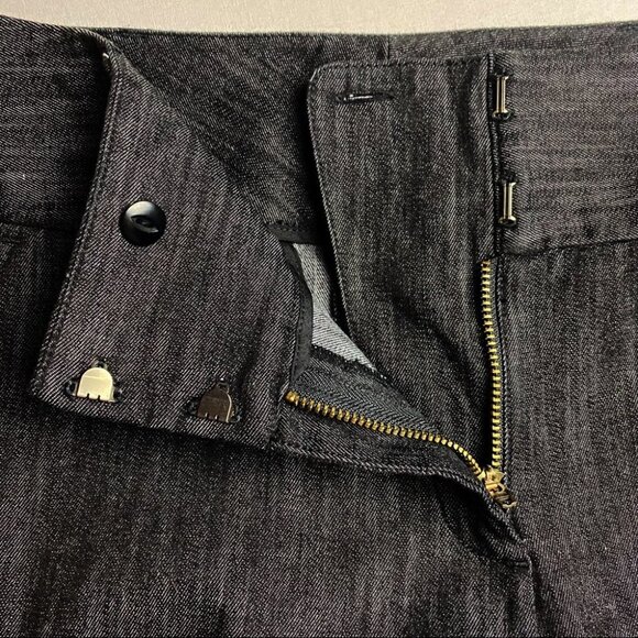 Vintage CLASSIQUES ENTIER Black Wash Wide Leg Jean 10 - Picture 6 of 11